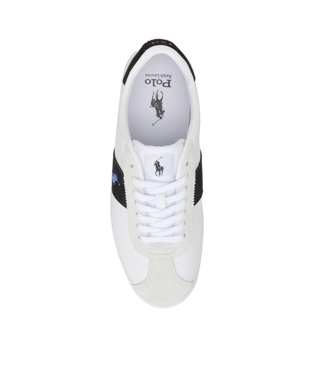 Polo Ralph Lauren White Leather Spliced Casual Shoes for men