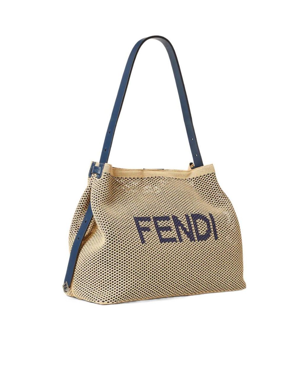 Fendi Natural Logo Printed Soft Large Hobo Bag for men