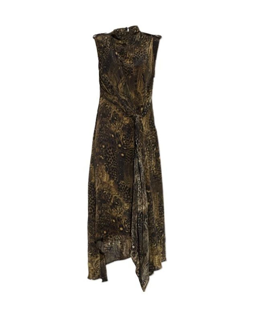AllSaints Green Patterned Dress