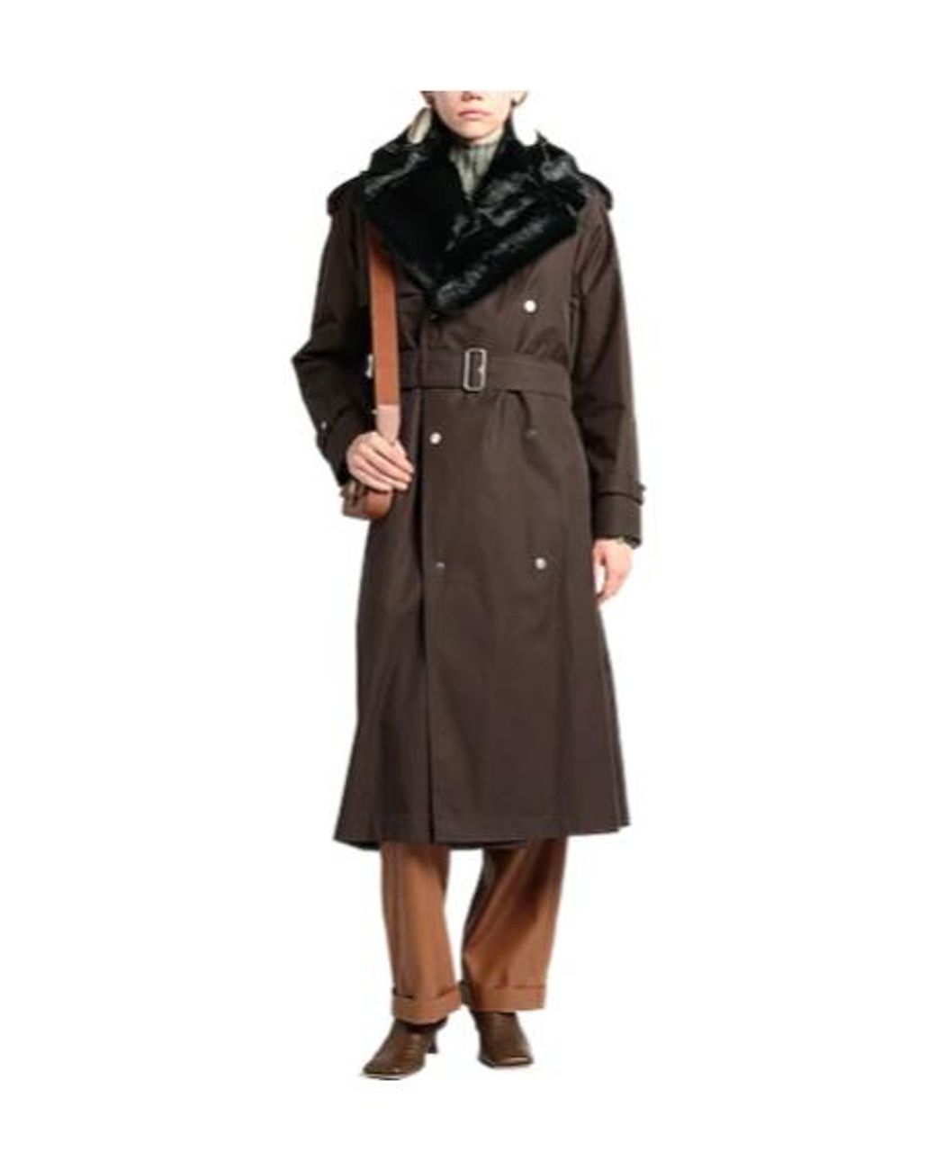 Burberry Brown Classic Long-Sleeve Trench Coat