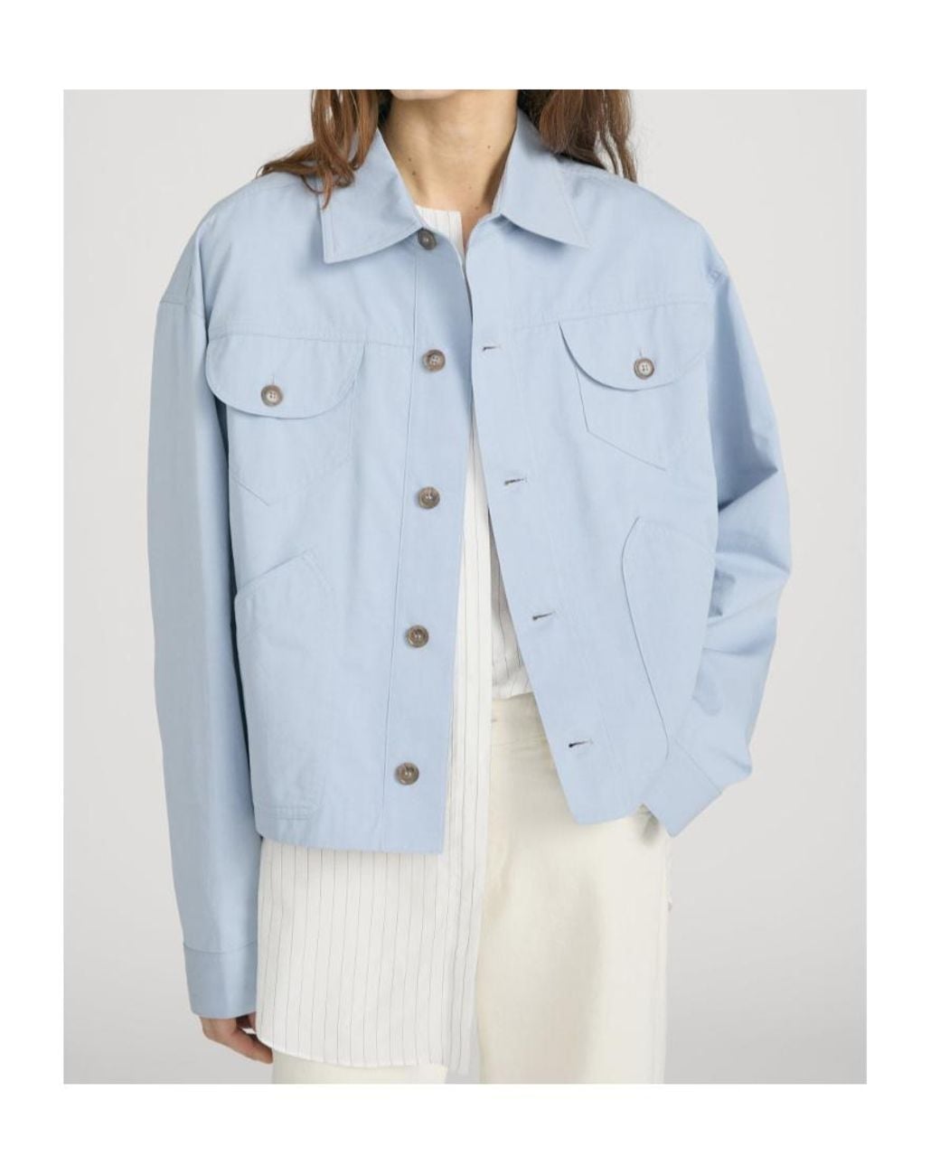 FRAME Blue The Utility Jacket