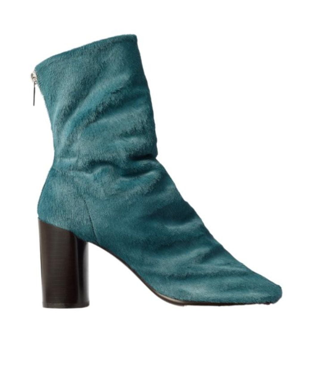 Lemaire Green Glove Ankle Boots 80Mm Heel