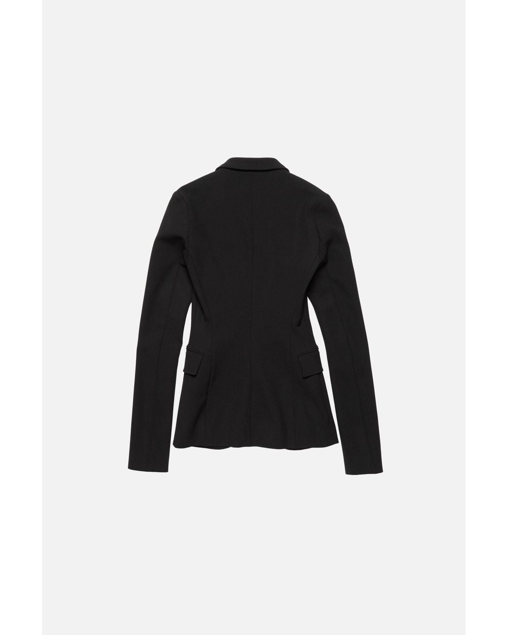 Acne Black Fitted Wool Suit Jacket