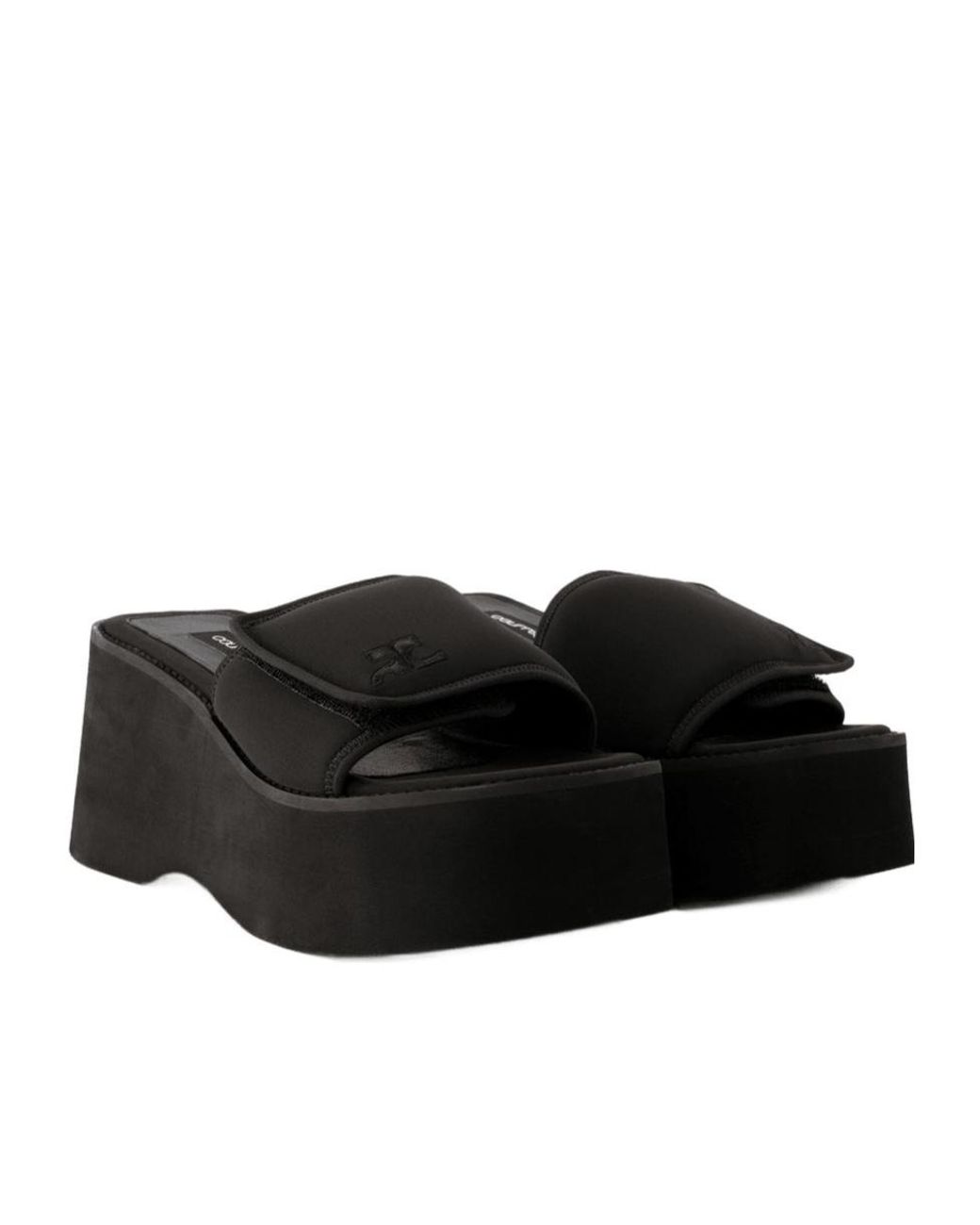 Courreges Blue Wedge Sandals