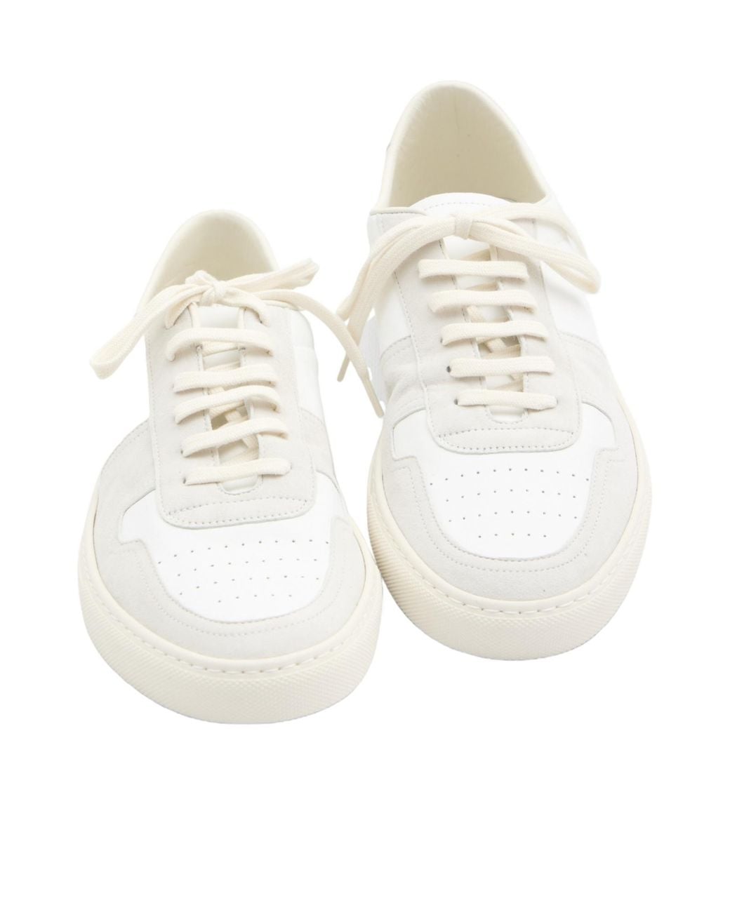 Common Projects White Bball Suede And Leather Low-Top Sneakers for men