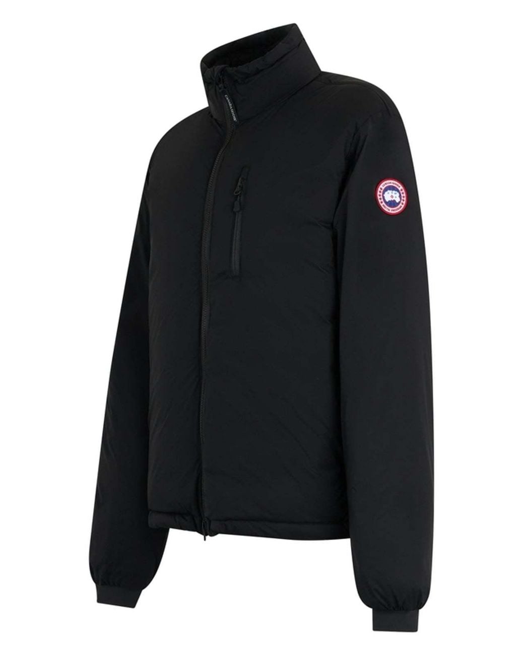 Canada Goose Black Lodge Zip-Up Down Jacket for men
