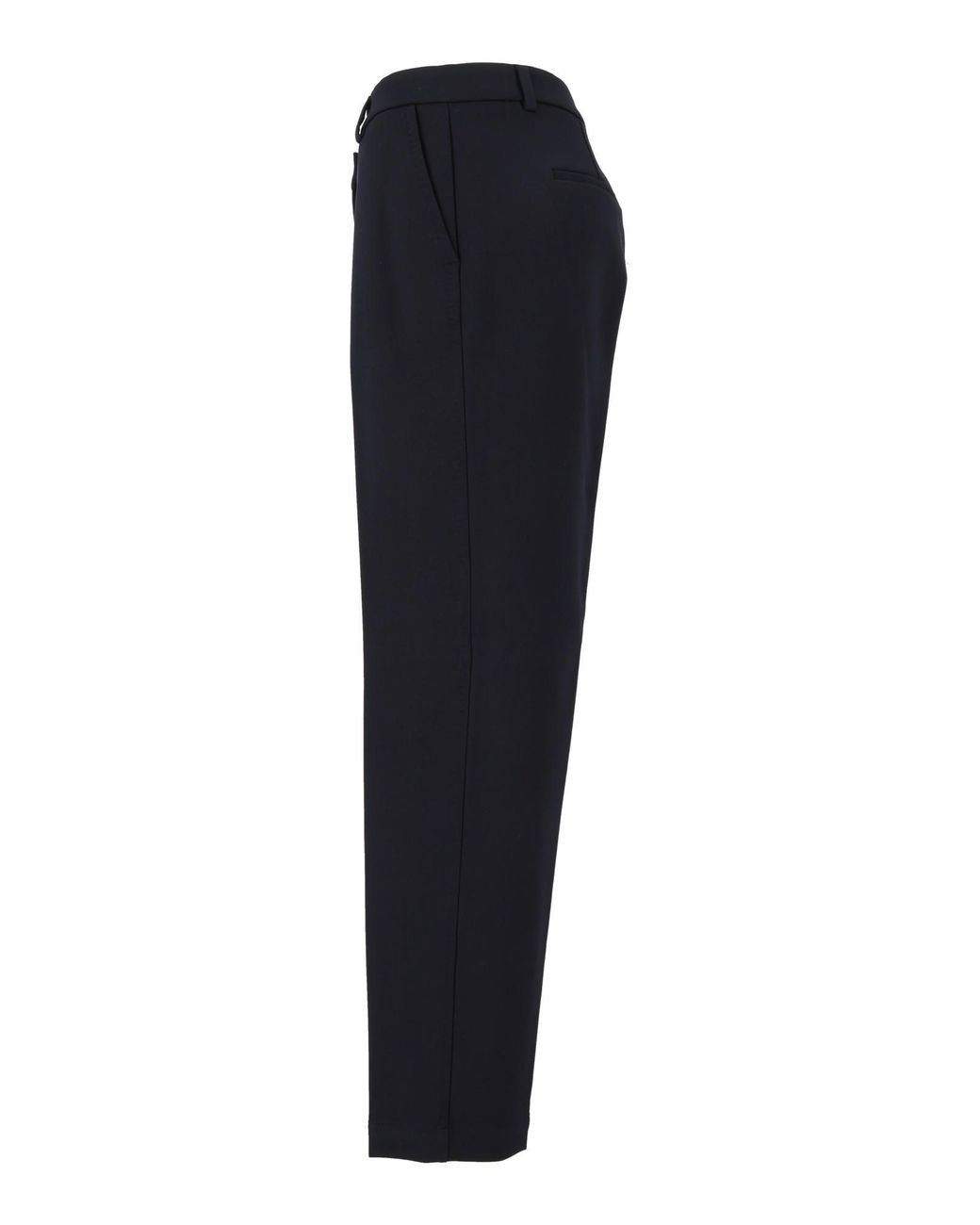 Peserico Blue Pressed-Crease Straight Leg Trousers