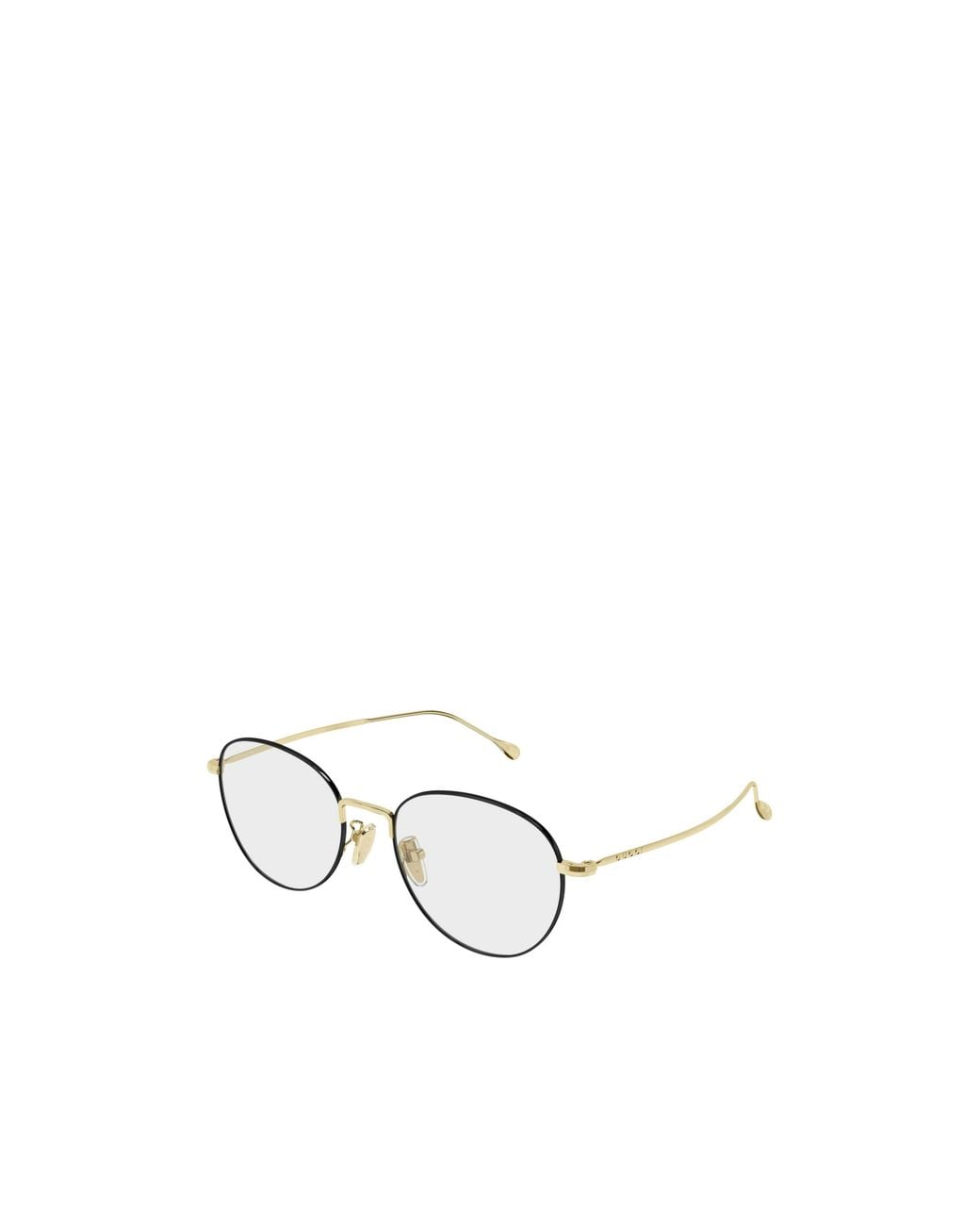 Gucci White Eyewear Oval Frame Glasses