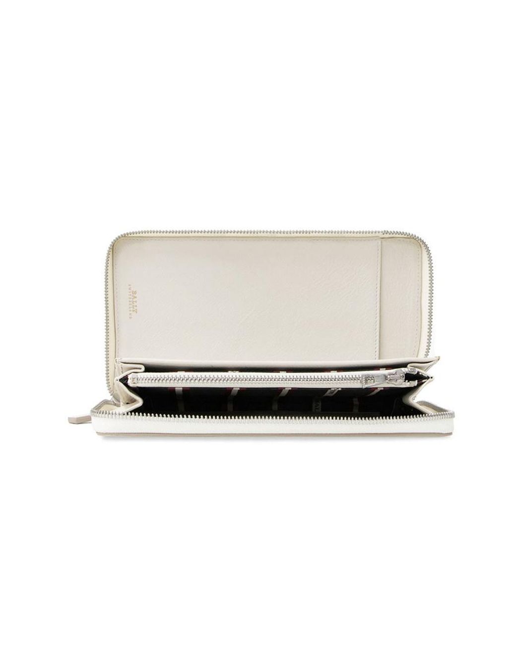 Bally White Stripe Detail Wallet