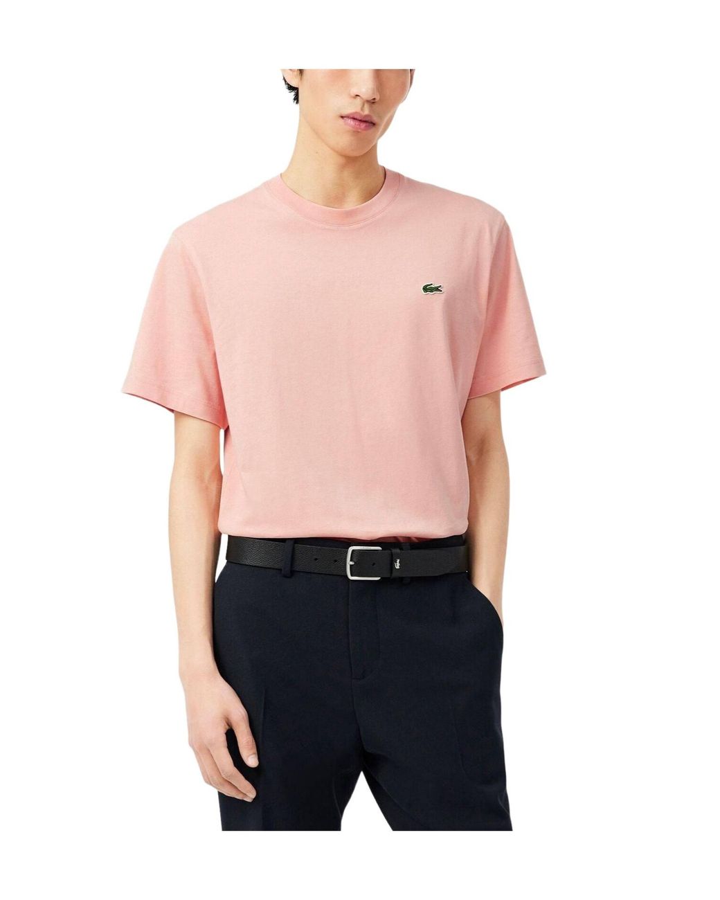 Lacoste Pink Small Logo T-Shirt for men