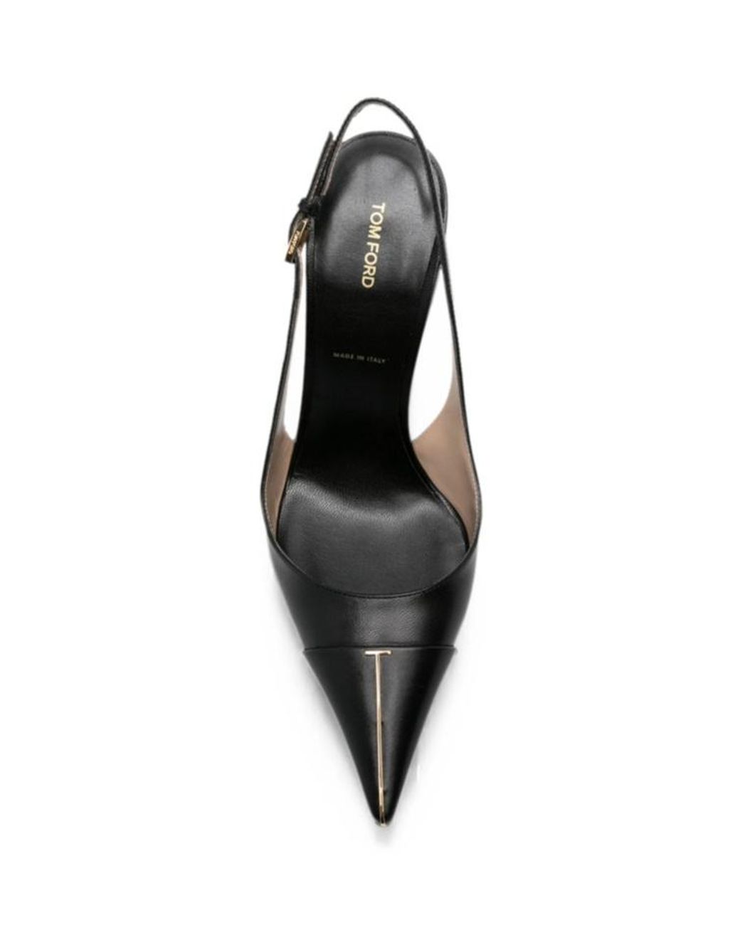 Tom Ford Metallic Slingback Pointed Heeled Pumps