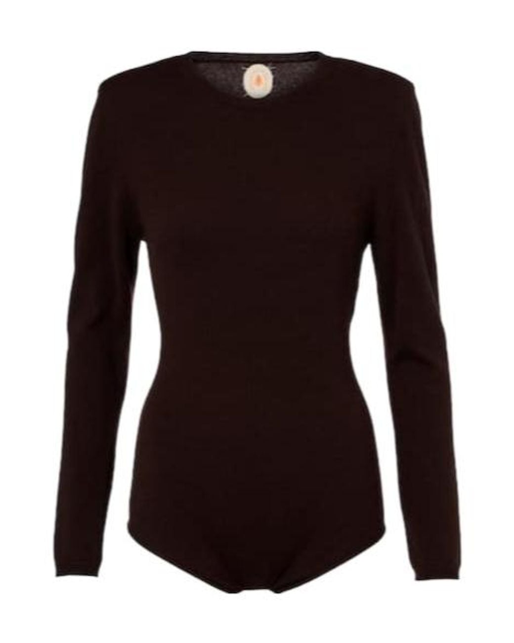 Jardin Des Orangers Black Wool And Cashmere Bodysuit