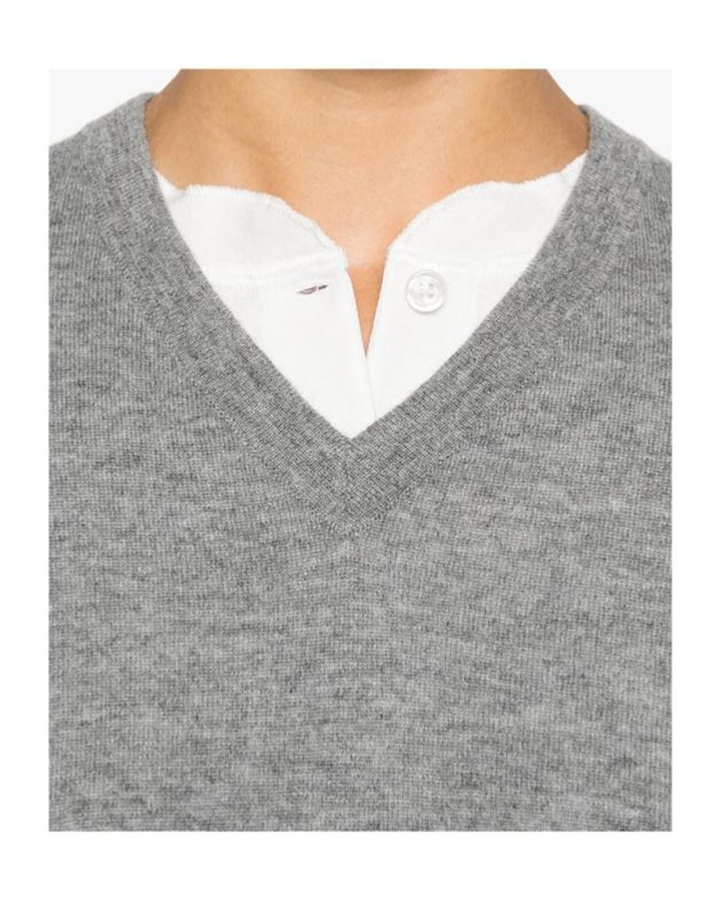 The Row Gray Nian Knitted Sweater