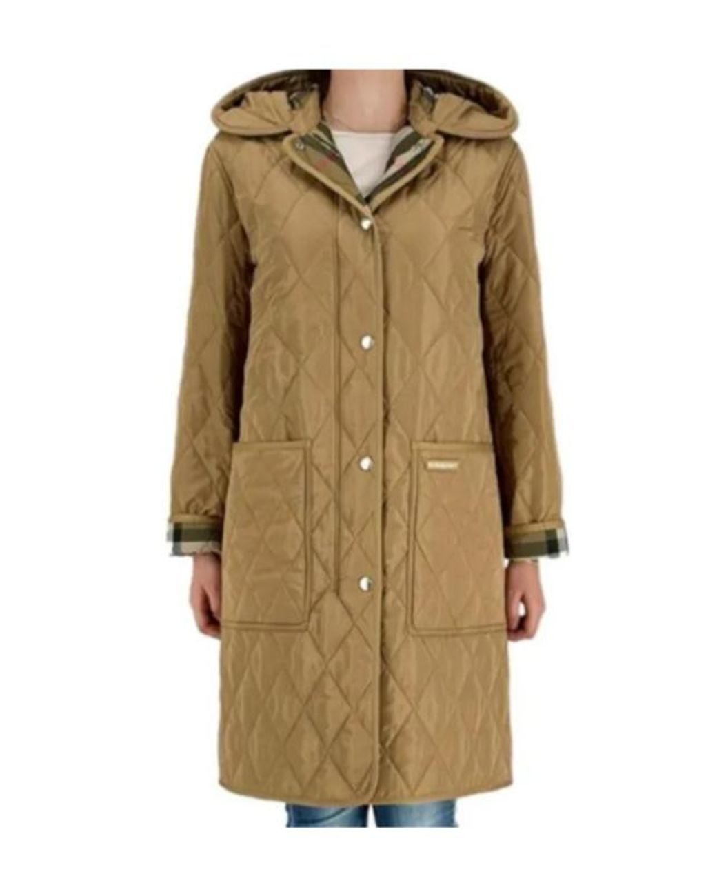 Burberry Natural Long Hooded Cotton Suit