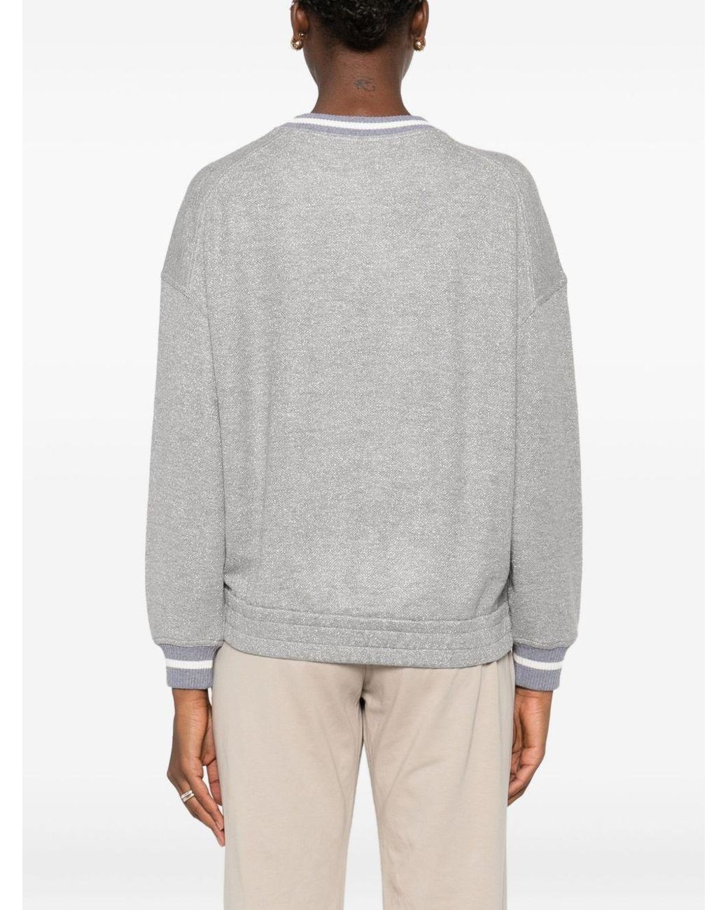 Brunello Cucinelli Gray Sweaters