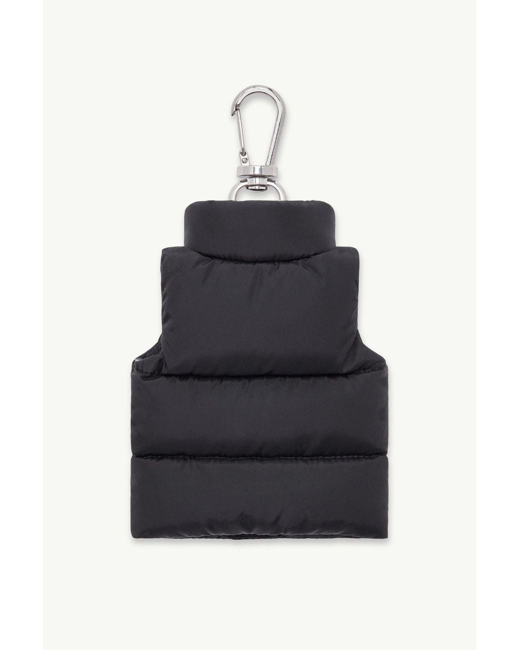 Moncler Blue Quilted Vest Keychain for men