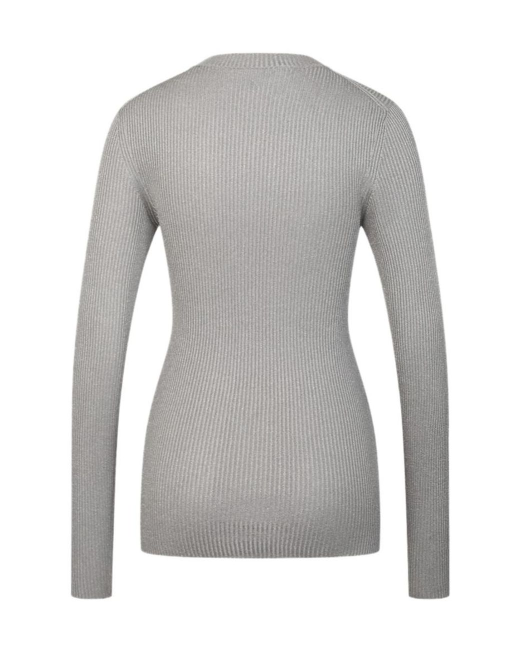 Fabiana Filippi Gray Long-Sleeved Knitwear
