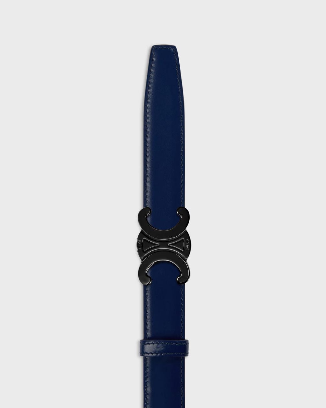 Céline Blue Triomphe Buckle Reversible Strap 25Mm