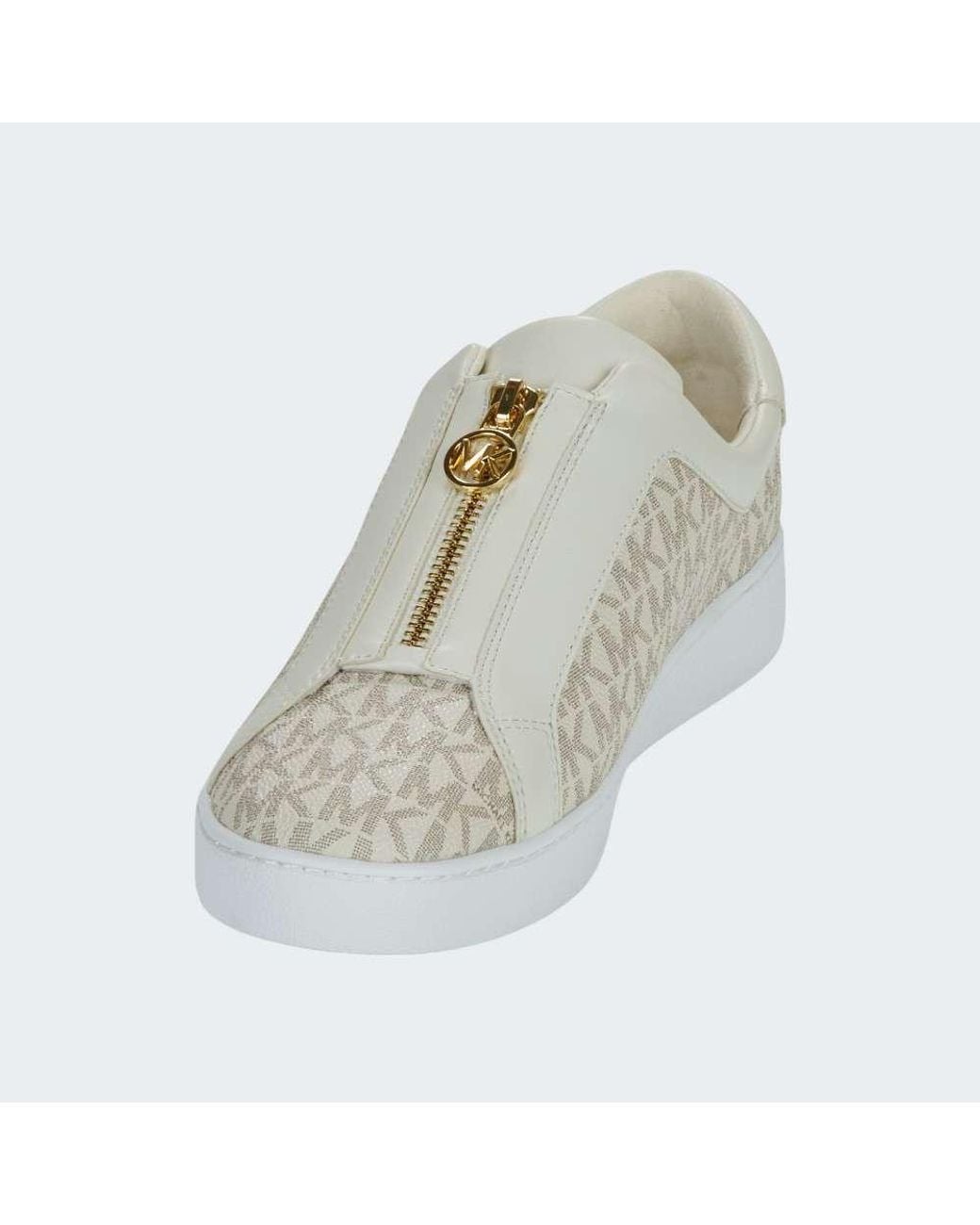 MICHAEL Michael Kors Gray Keaton Zip-Detail Sneakers