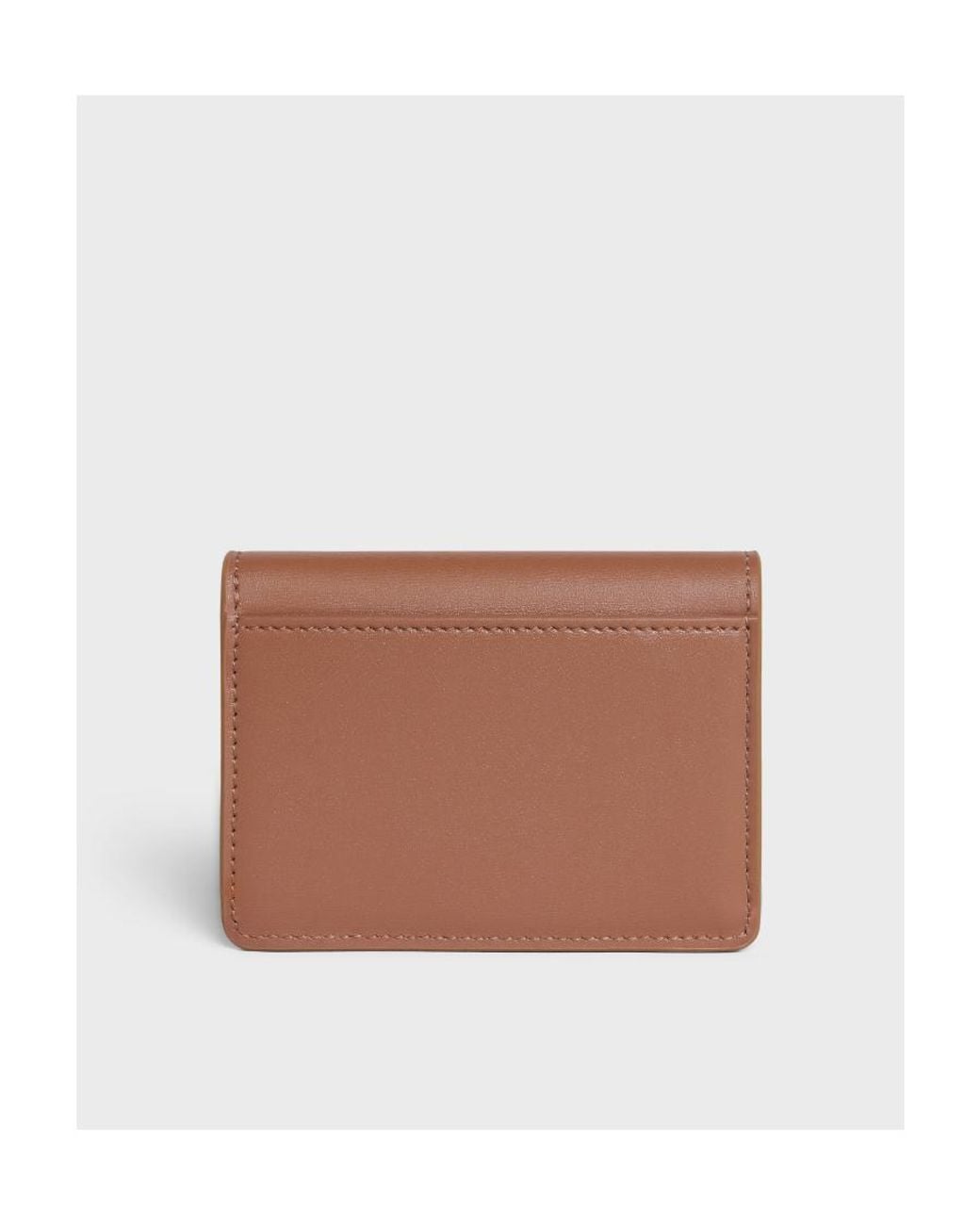 Céline White Card Holder Triomphe