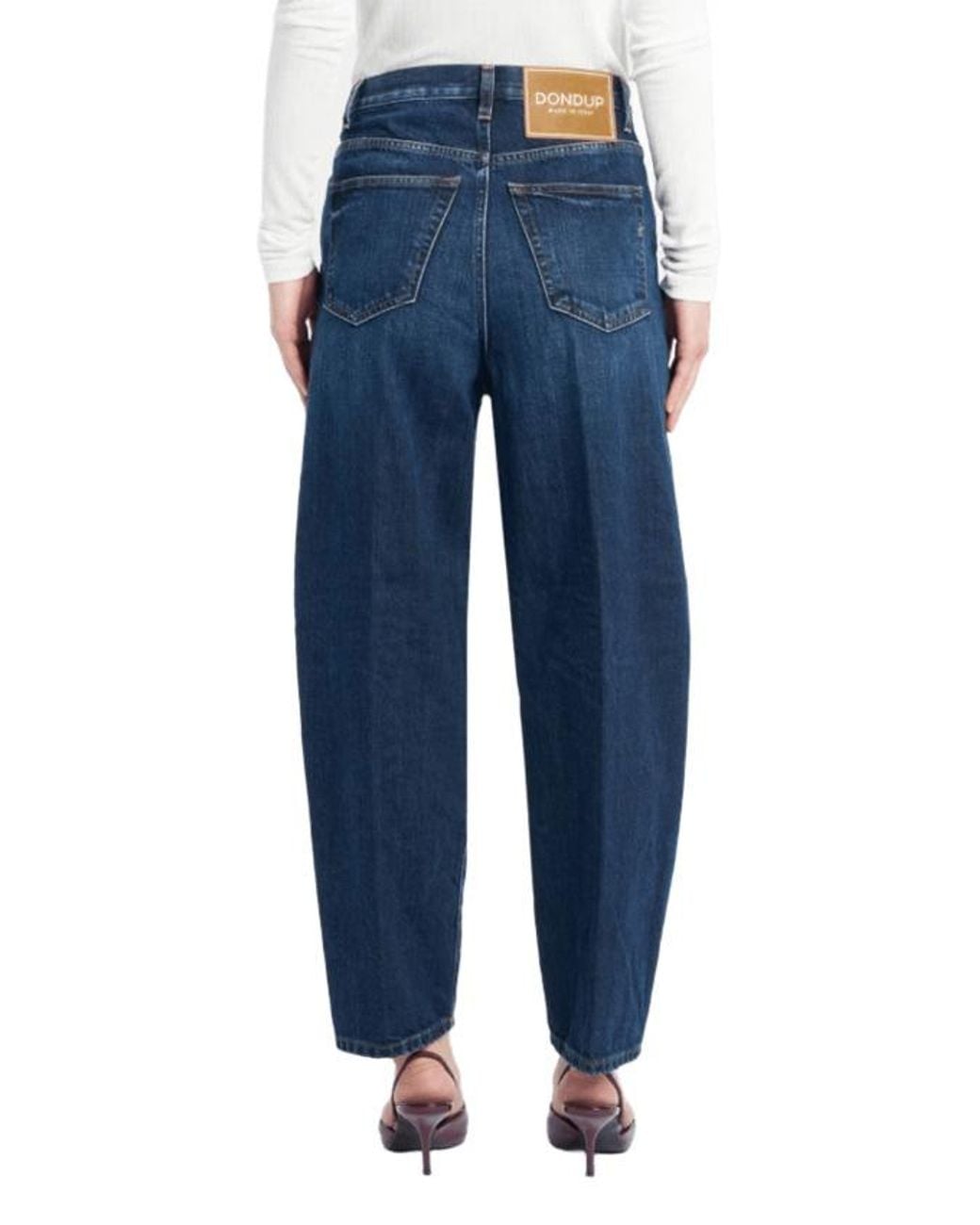 Dondup Blue Bessie Loose Fit Jeans