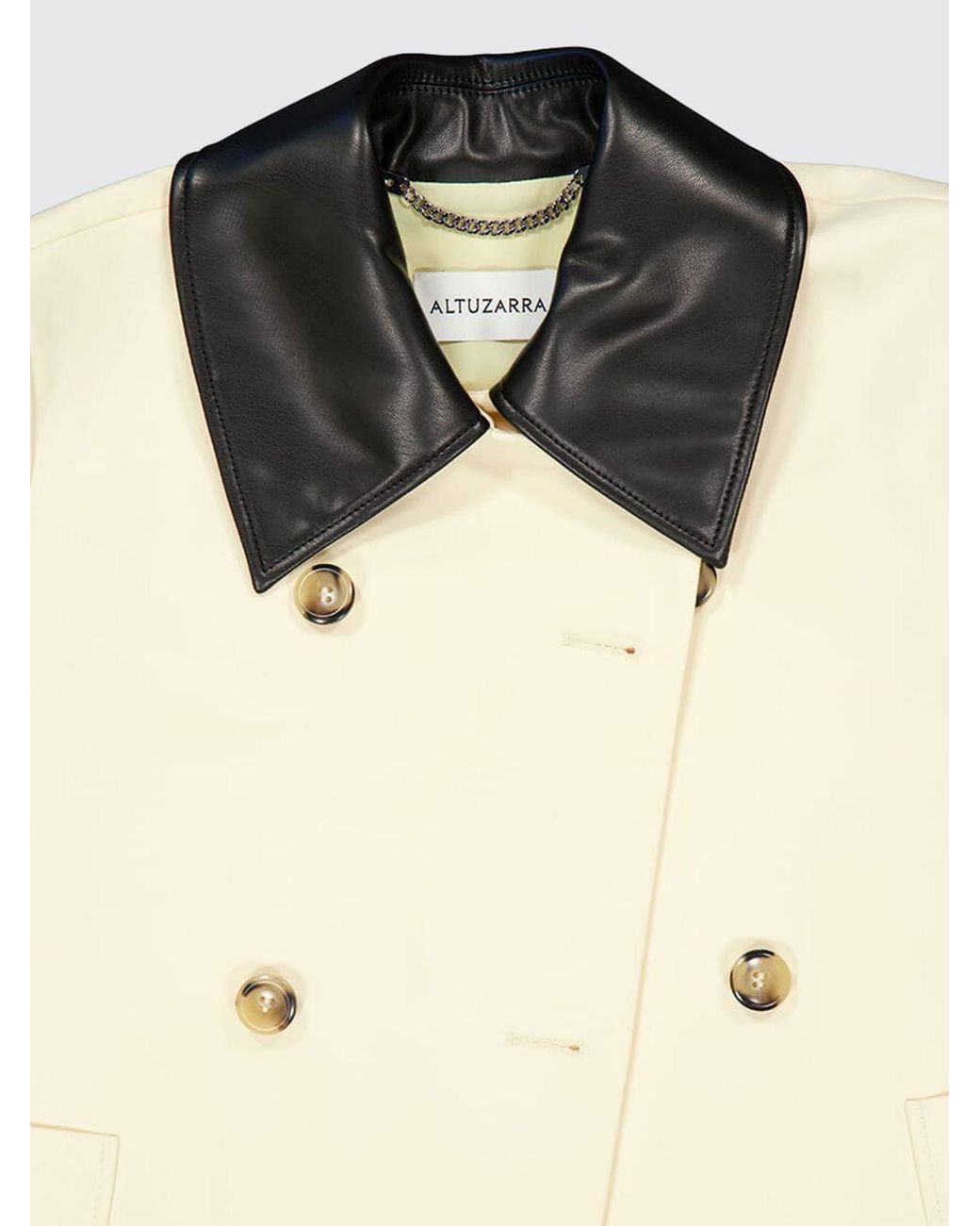 Altuzarra Natural Harburg Double-Breasted Jacket