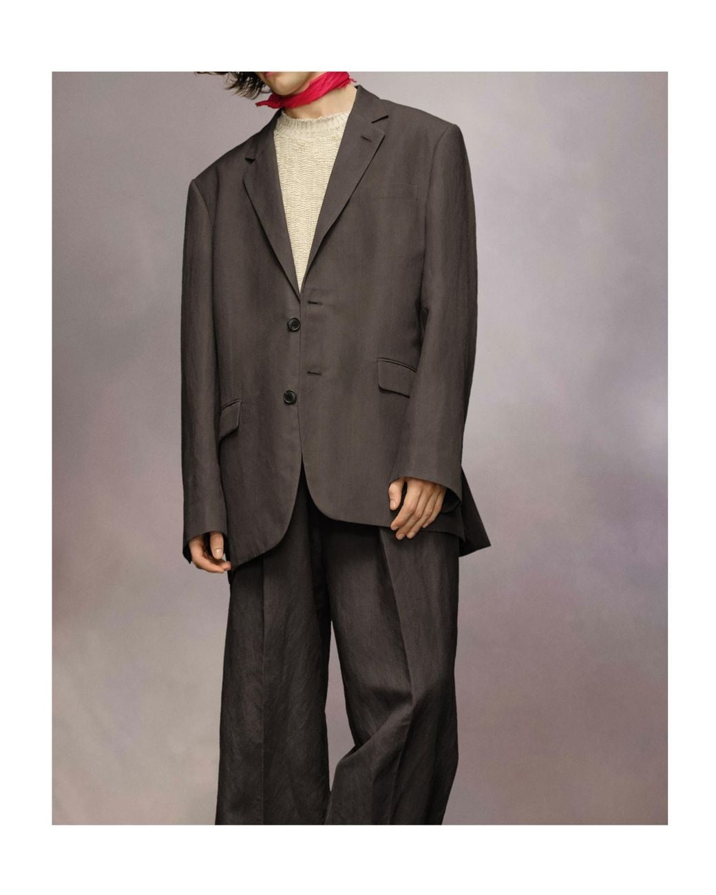 Maison Margiela Brown Single-Breasted Tailored Blazer