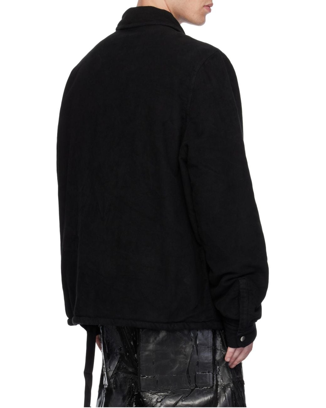 Rick Owens Black Porterville Zip-Up Jacket for men