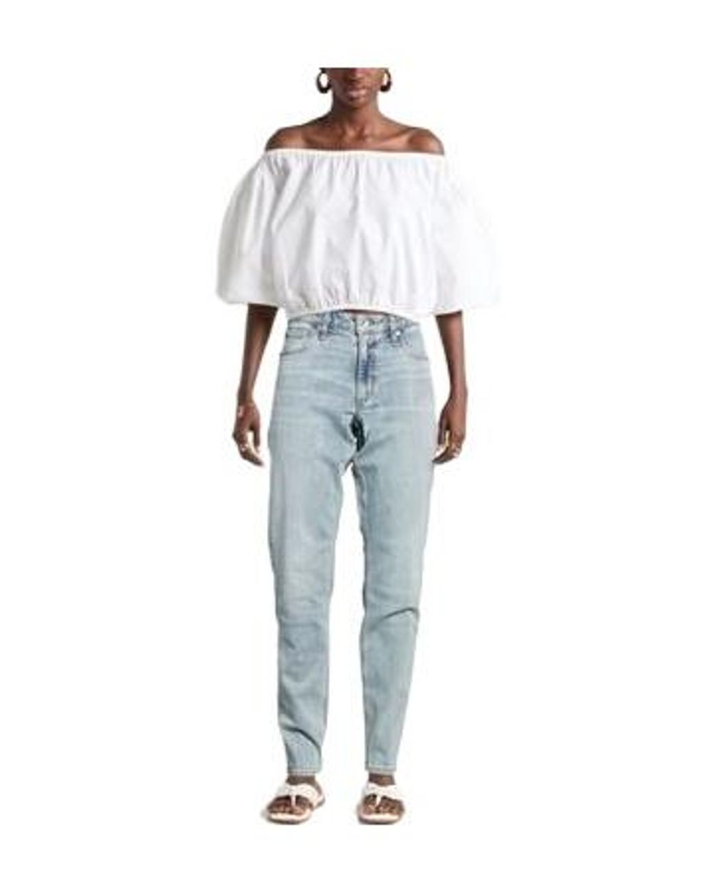 Rag & Bone Blue High-Rise Skinny Jeans