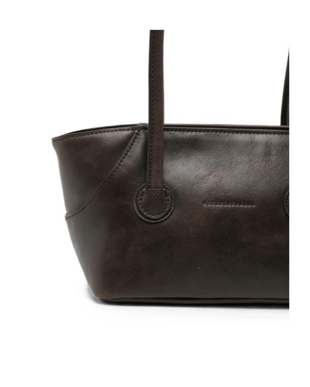 MARGE SHERWOOD White Leather Shoulder Bag