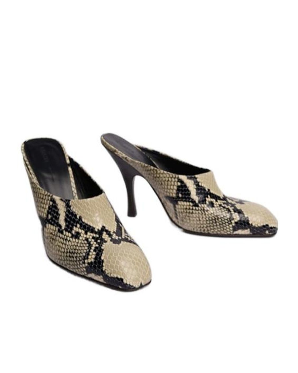 Khaite White Square-Toe Mules