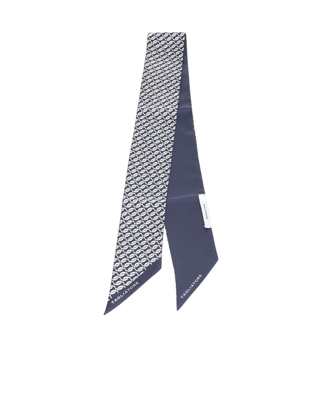 Tagliatore Blue Logo Printed Scarf for men
