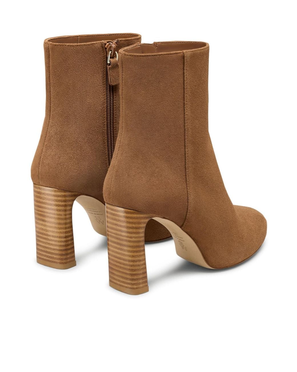 Stuart Weitzman Brown Babette Platform Zip Bootie