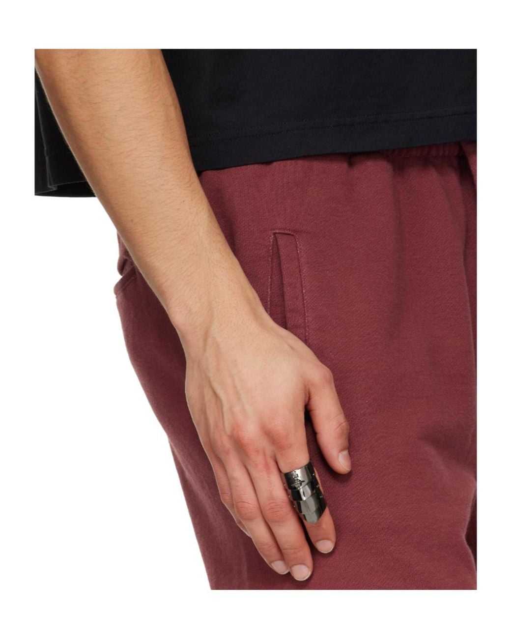 Vivienne Westwood Gray Armor Ring for men