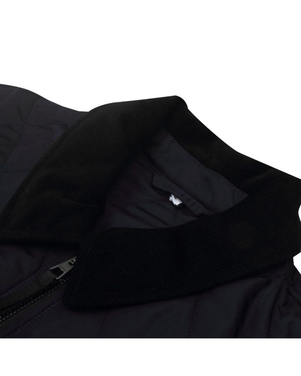Burberry Blue Corduroy Collar Diamond Quilted Jacket for men