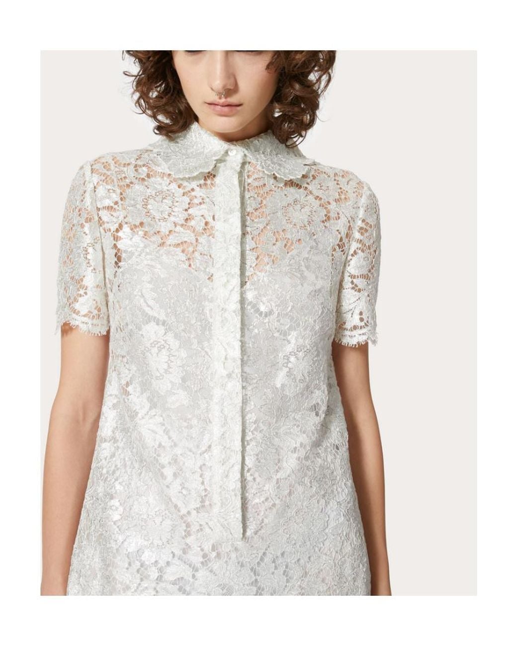 Valentino White Logo Dress