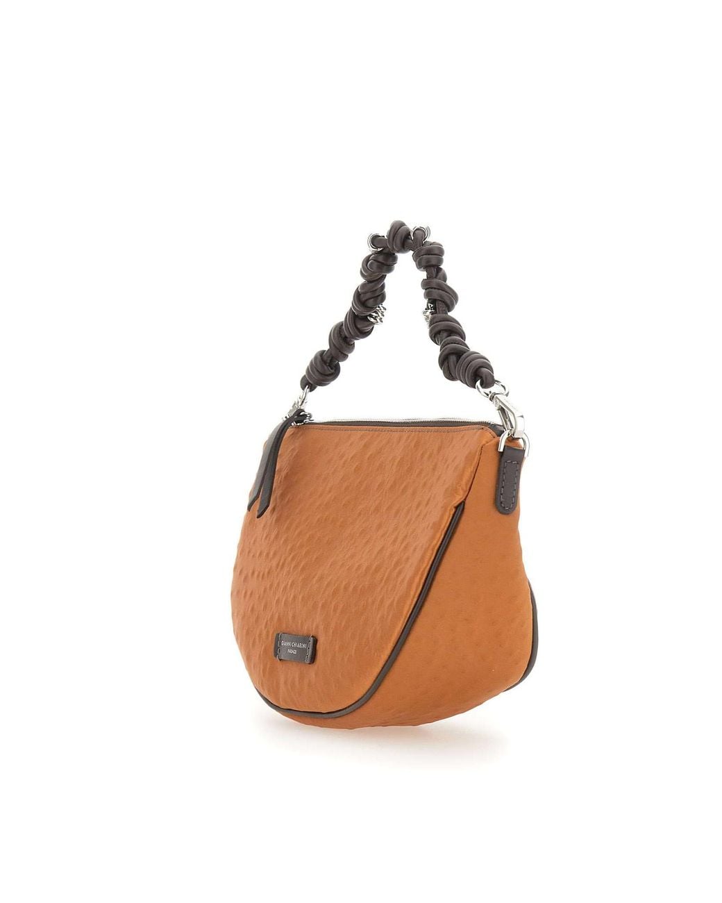 Gianni Chiarini White Cleo Crescent Shoulder Bag
