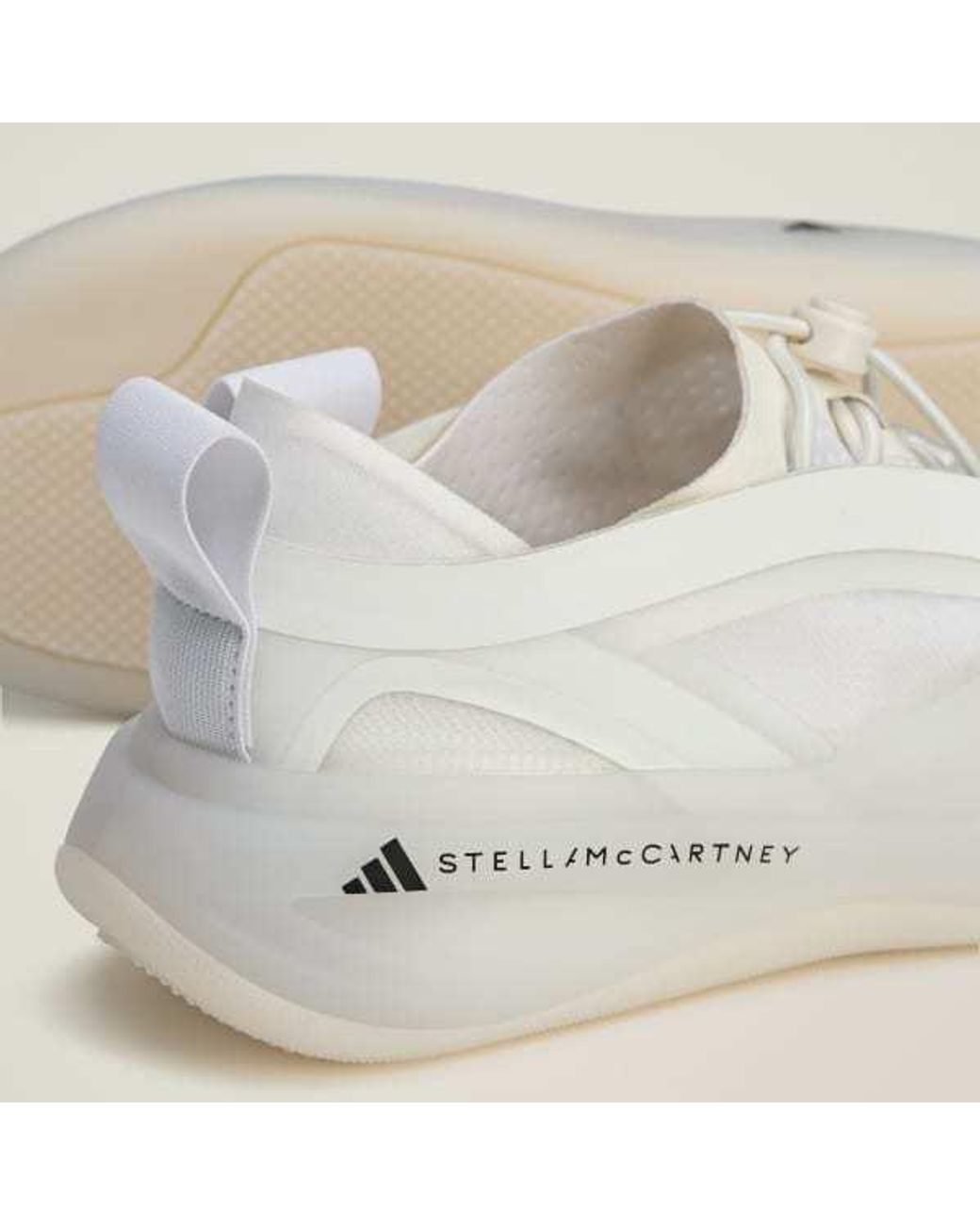 Adidas By Stella McCartney White Sportswear Low Ground Sneakers