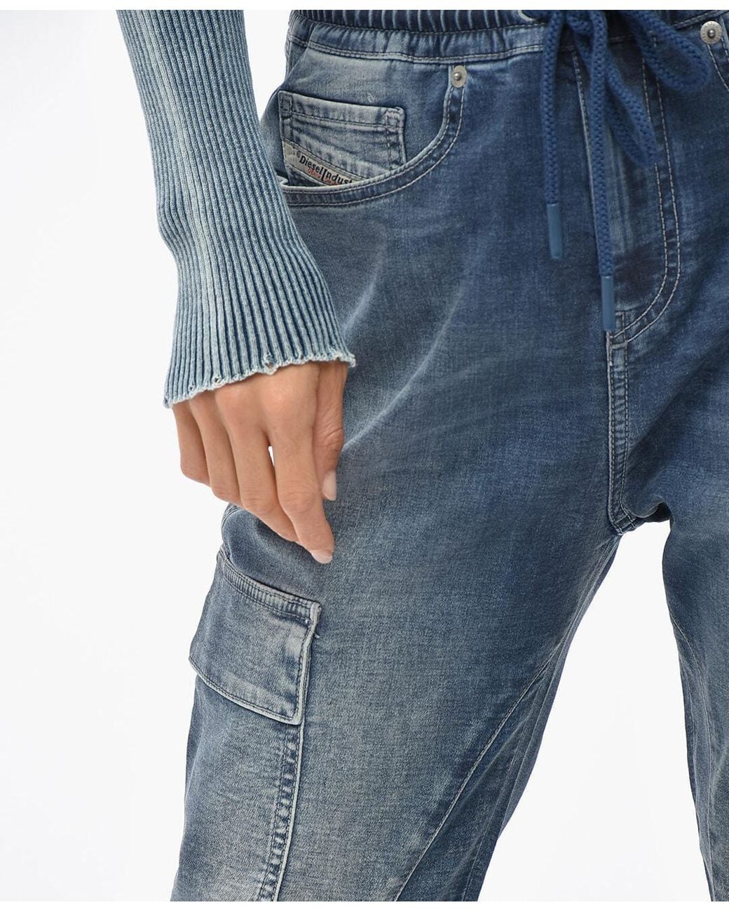DIESEL Blue Jogg Cargo Jeans