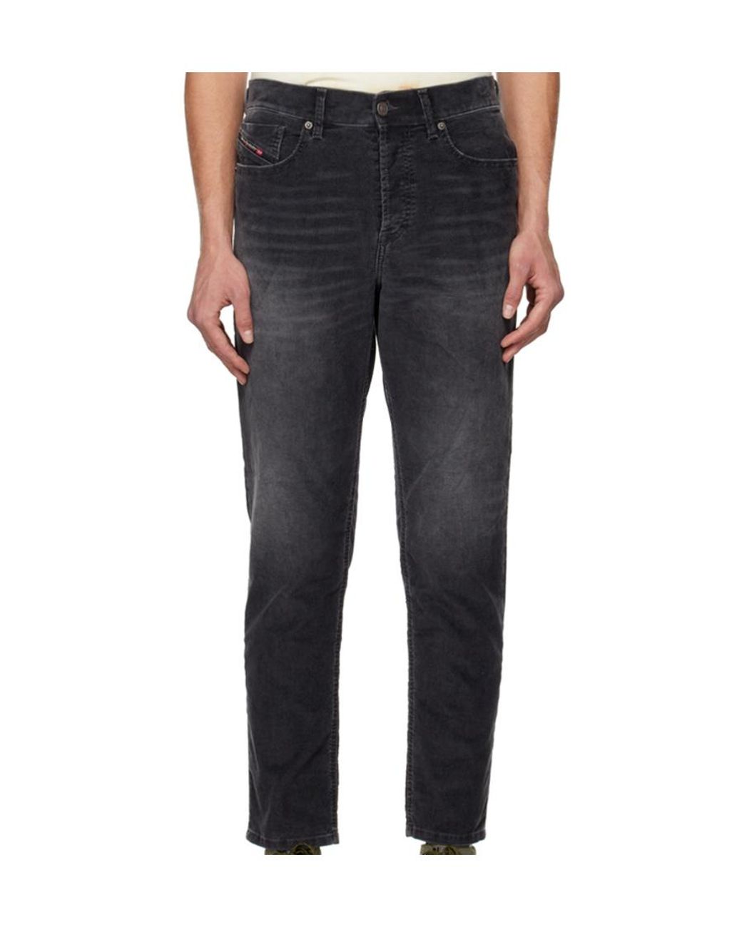 DIESEL Black Five-Pocket Slim Jeans for men