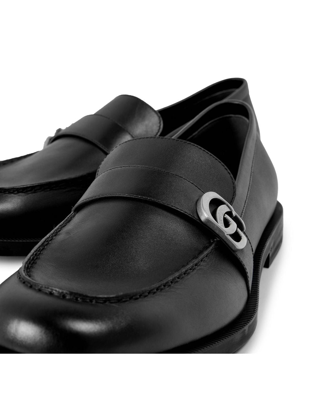 Gucci Black Simple And Patchwork Loafers for men
