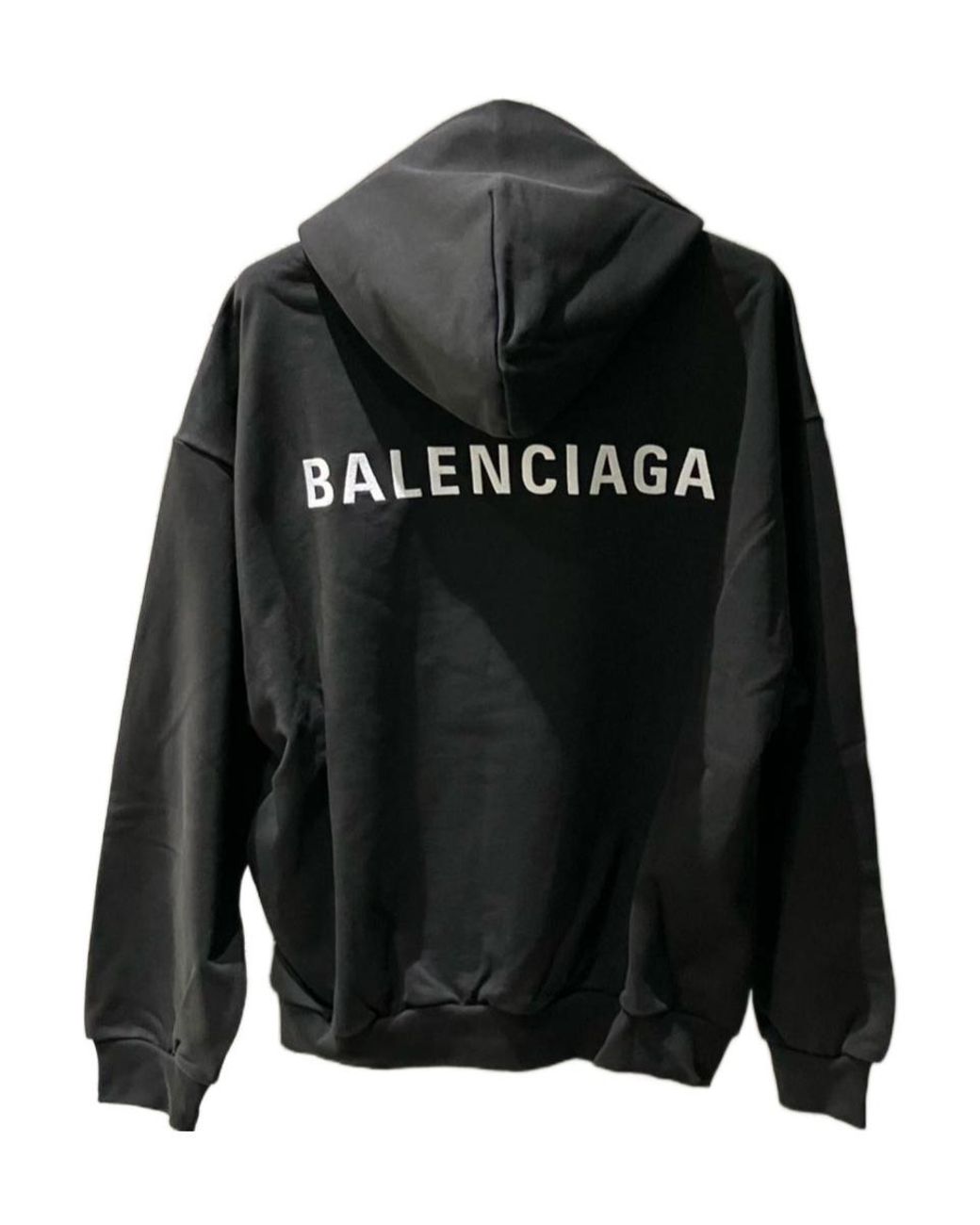 Balenciaga Black New Back Medium Fit Hoodie for men