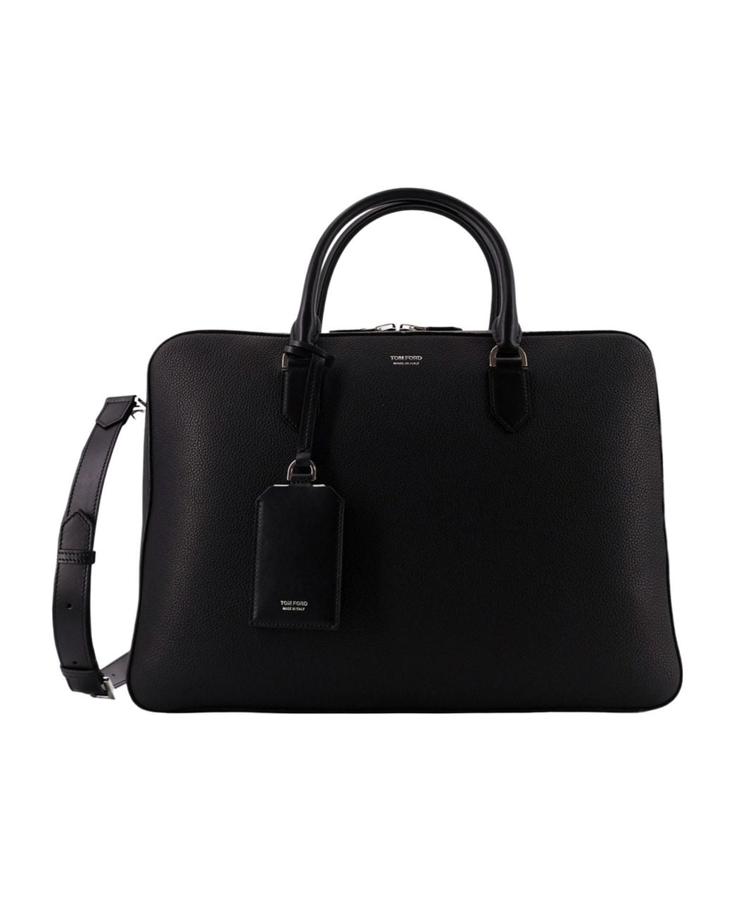 Tom Ford Black Elliot Briefcase for men