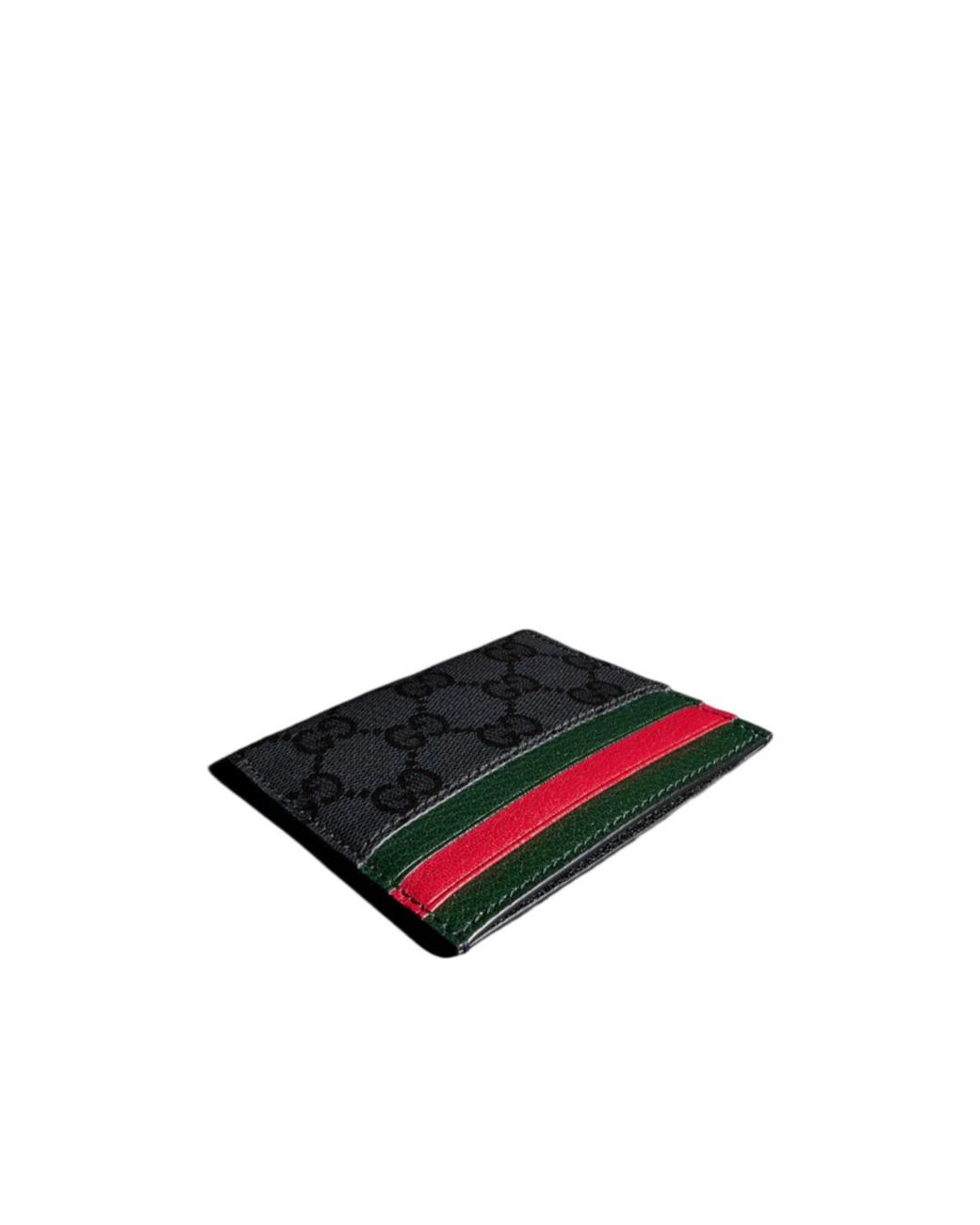 Gucci Multicolor Stripe Detailed Monogrammed Card Holder for men