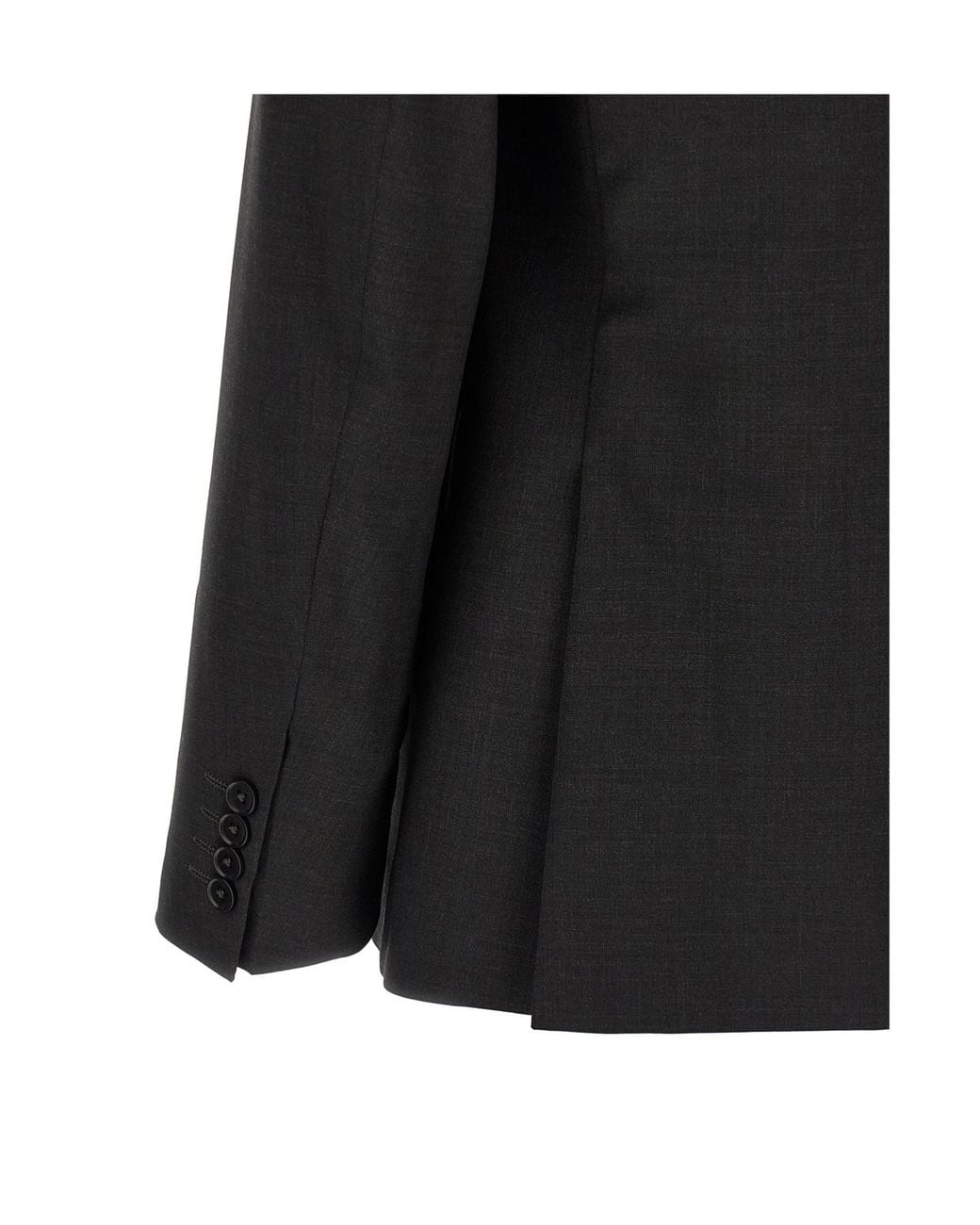 Pal Zileri Black Single-Breasted Wool Suit for men