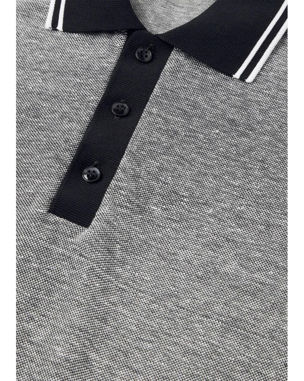 Loro Piana Gray Sciabecco Polo Shirt for men