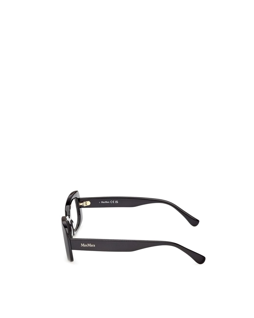 Max Mara White Rectangular Frame Glasses