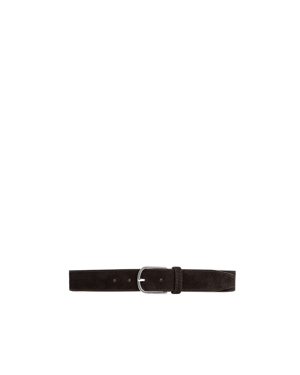 Totême White Suede Buckle Belt for men