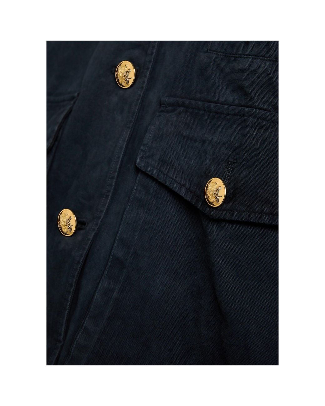 Nili Lotan Blue Button-Front Casual Jacket