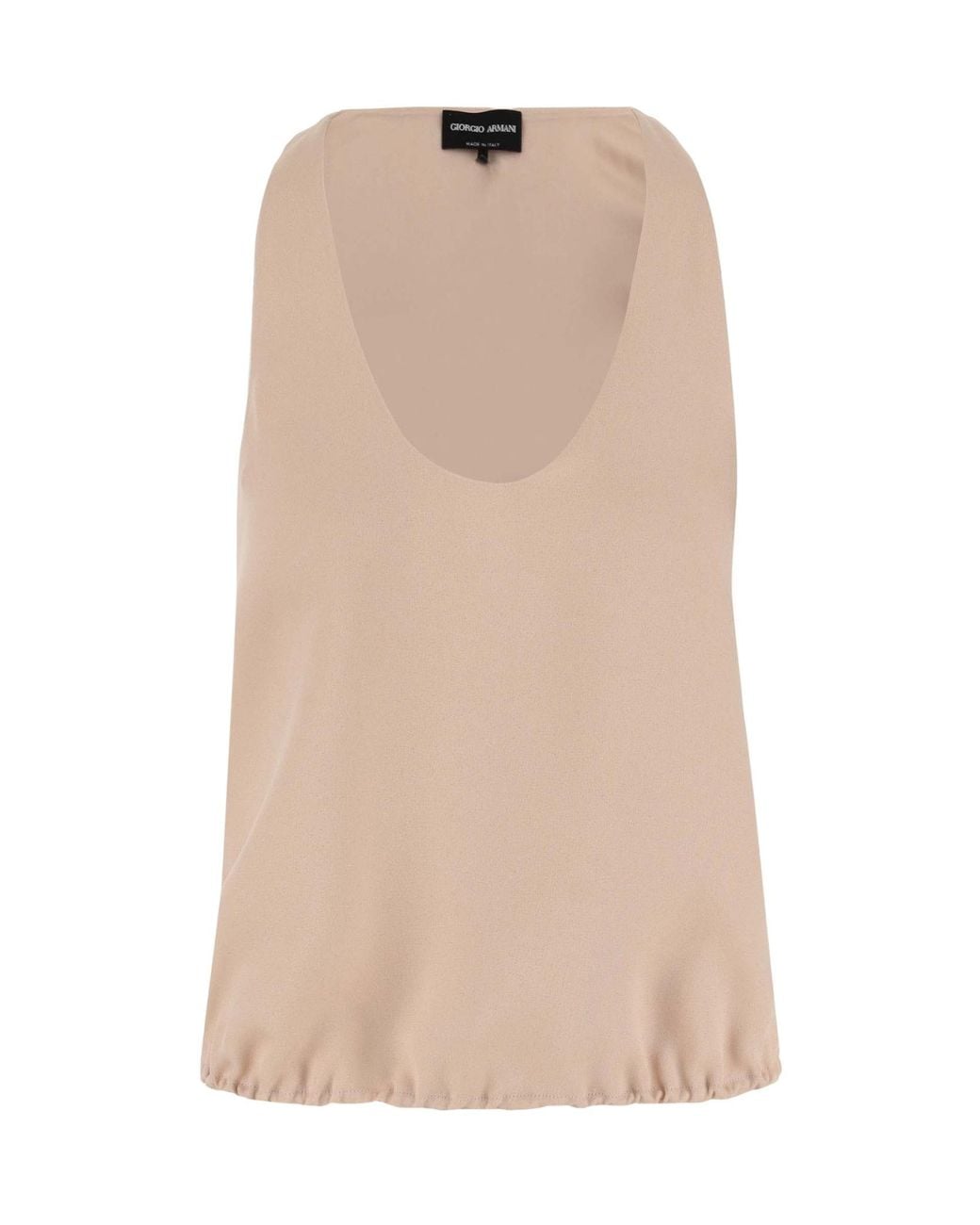 Giorgio Armani Natural Sleeveless Tops
